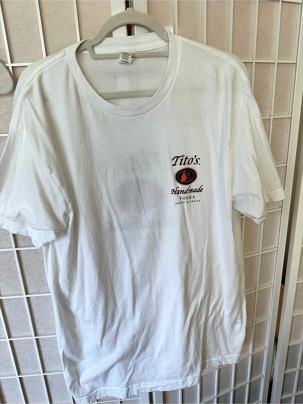 Tito's Graphic Tee in White Like New